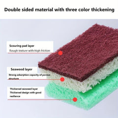 Sponge Wipe Kitchen Cleaning Supplies High Density Scouring Pad Dishcloth