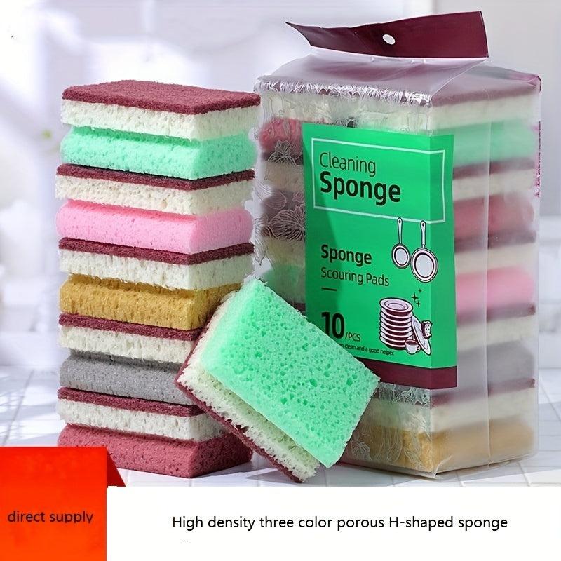 Sponge Wipe Kitchen Cleaning Supplies High Density Scouring Pad Dishcloth