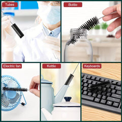 10pcs Long Straw Brush Set 8.2in Nylon Pipe Tube Cleaner 10 Diameters