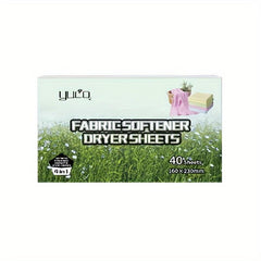 40pcs Fabric Softener Dryer Sheets Laundry Scented Sheet