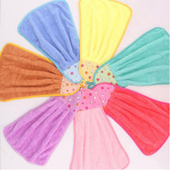 Coral Velvet Hand Towel Absorbent Cloth Kitchen Bathroom Accessory