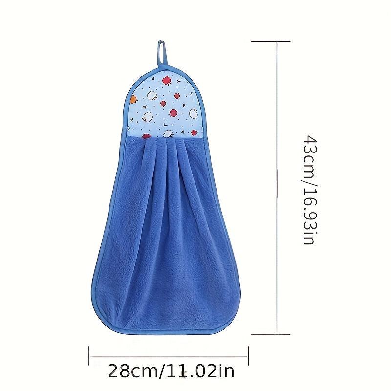 Coral Velvet Hand Towel Absorbent Cloth Kitchen Bathroom Accessory
