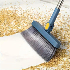 Rotatable Broom And Dustpan Set Durable Sweeping Broom With Long Handle