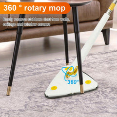 Triangle 360 Rotating Cleaning Mop Telescopic Long Handle Floor Mop