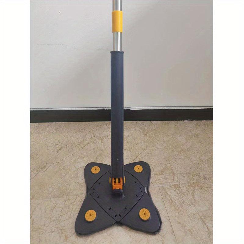 Retractable 360 Rotatable Microfiber Floor Mop for Dead Corner Cleaning