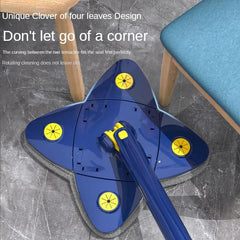 Retractable 360 Rotatable Microfiber Floor Mop for Dead Corner Cleaning