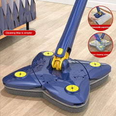 Retractable 360 Rotatable Microfiber Floor Mop for Dead Corner Cleaning