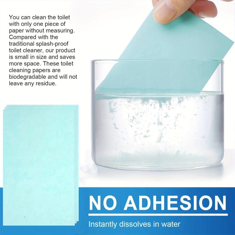 60pcs Water Soluble Toilet Cleaner Tablets - Biodegradable & Stain-Removing