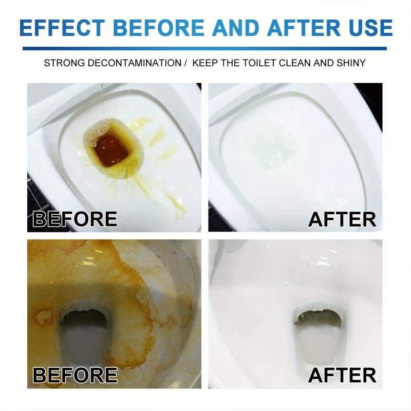 60pcs Water Soluble Toilet Cleaner Tablets - Biodegradable & Stain-Removing