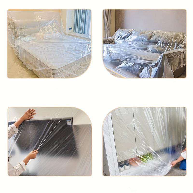 1pc Disposable Dust Film Coverage Dustproof Furniture Protection