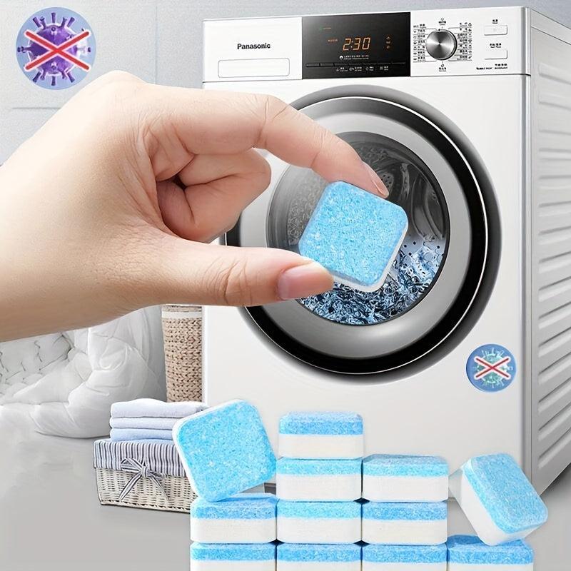 24Pcs Washer Cleaner Effervescent Tablets Deep Cleaning Deodorizer Odor Removal