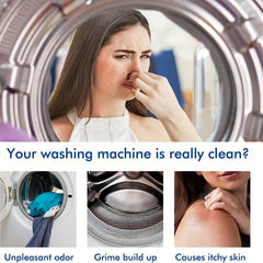24Pcs Washer Cleaner Effervescent Tablets Deep Cleaning Deodorizer Odor Removal