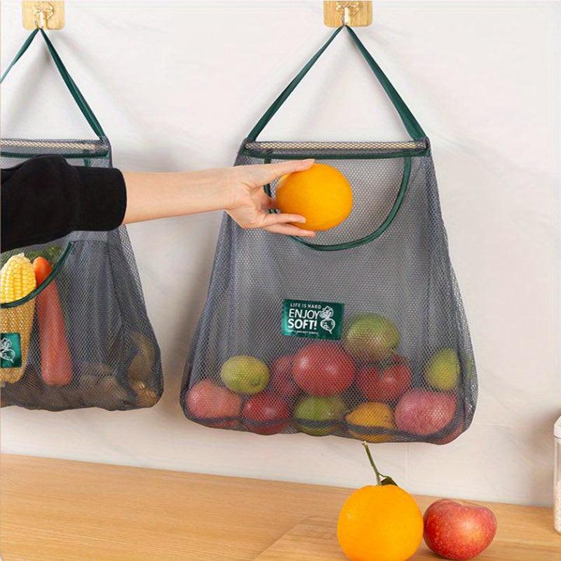 Portable Hanging Storage Net Bag for Fruits and Vegetables