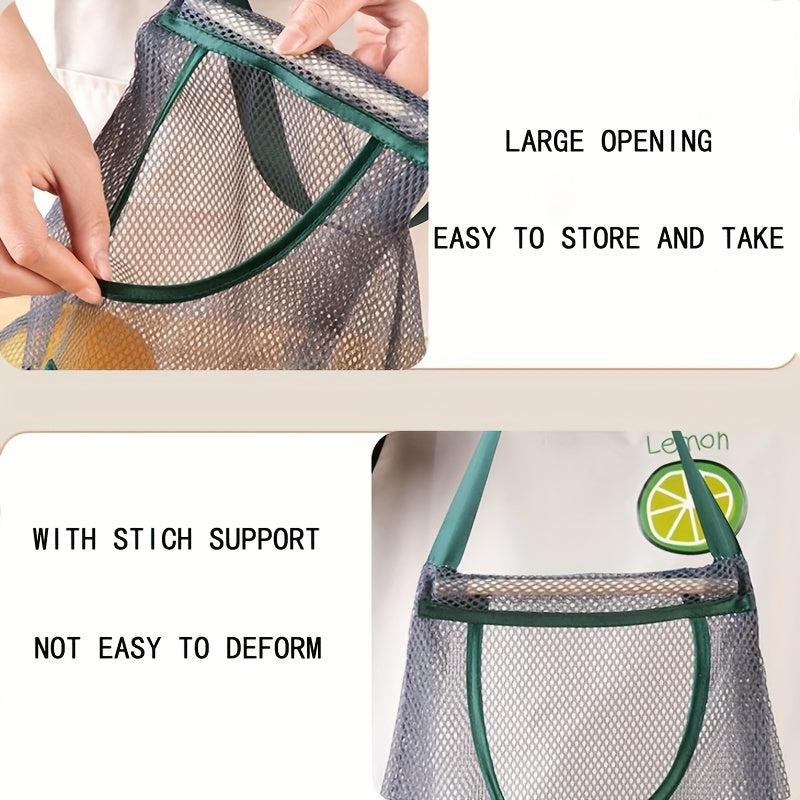 Portable Hanging Storage Net Bag for Fruits and Vegetables
