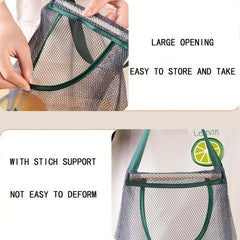 Portable Hanging Storage Net Bag for Fruits and Vegetables