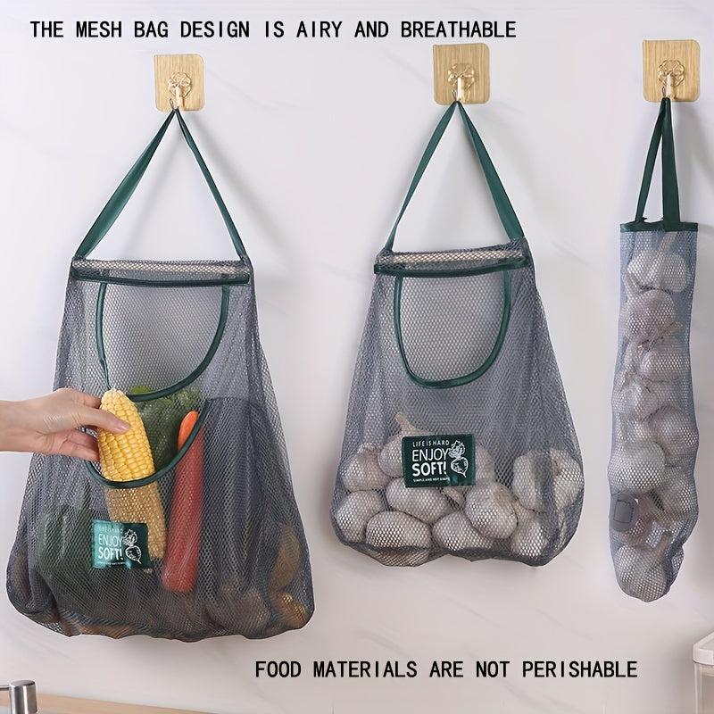 Portable Hanging Storage Net Bag for Fruits and Vegetables