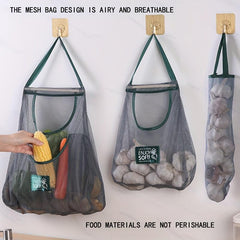 Portable Hanging Storage Net Bag for Fruits and Vegetables