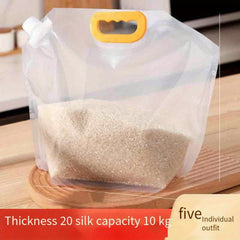 5pcs Rice Hand held Spout Bag Sealed Cereals Beer Preservation Storage Bag