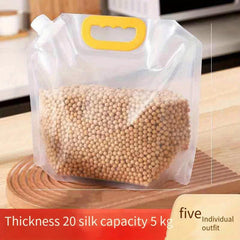 5pcs Rice Hand held Spout Bag Sealed Cereals Beer Preservation Storage Bag