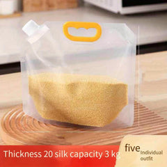 5pcs Rice Hand held Spout Bag Sealed Cereals Beer Preservation Storage Bag