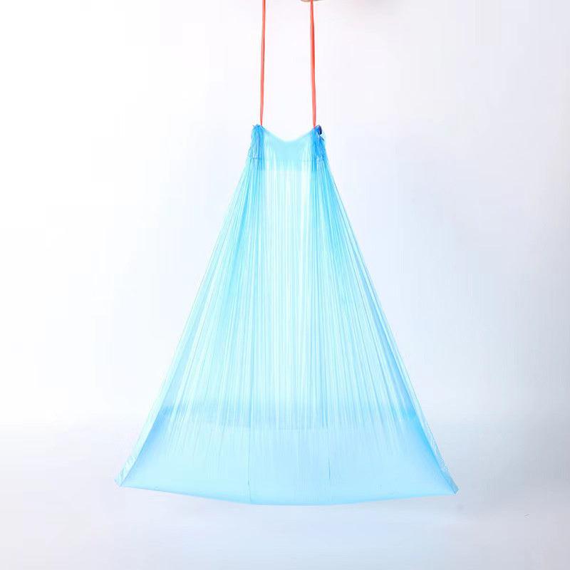 Drawstring Garbage Bag Portable Automatic Closing Household Bag