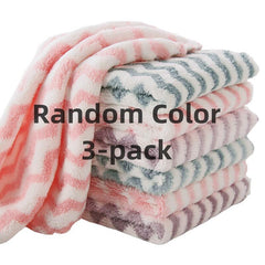 Colorful Striped Hand Towel & Dishcloth Set