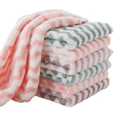 Colorful Striped Hand Towel & Dishcloth Set