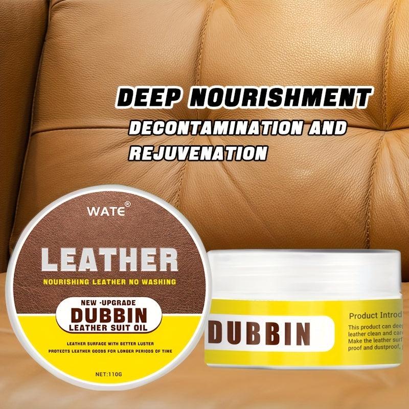 Leather Care Cleaning Balm 110g - Maintenance for Sofa, Bags, Shoes