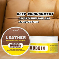Leather Care Cleaning Balm 110g - Maintenance for Sofa, Bags, Shoes