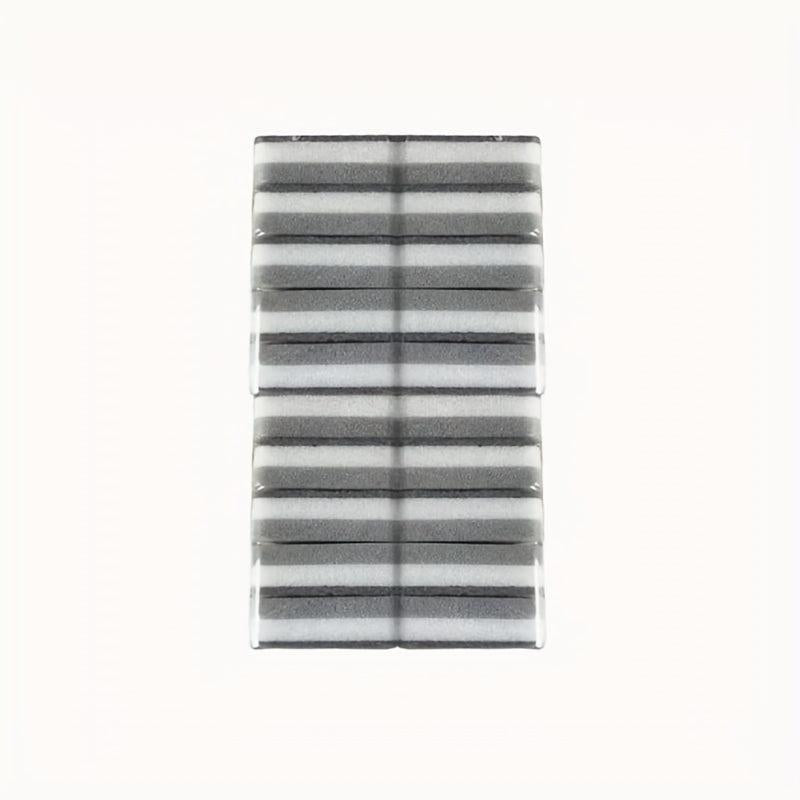 10pcs Dual Sided Kitchen Sponges Grey
