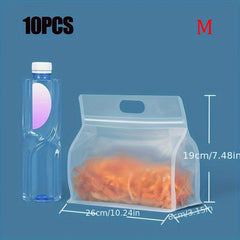 4pcs Reusable Silicone Food Storage Bag Leakproof Container Fresh Bag