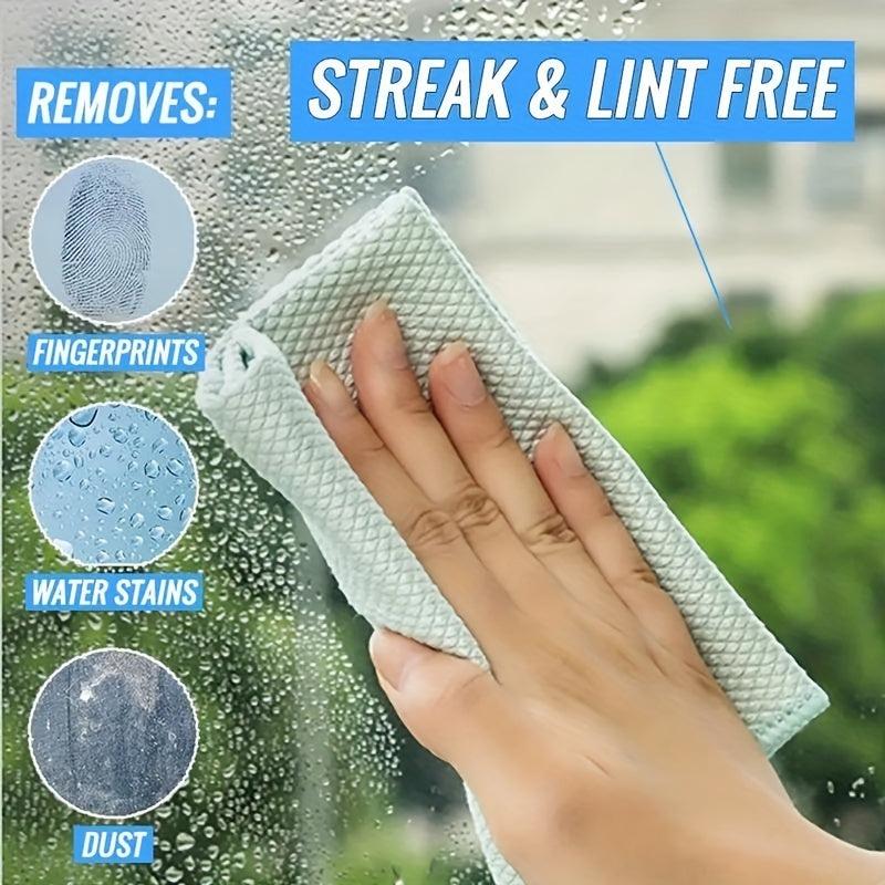 5pcs Miracle Cleaning Cloths Streak-Free & Reusable
