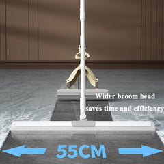 Magic Broom 3 Strips Rotating Floor Scraper Bathroom Window Squeegee