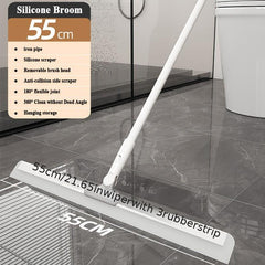 Magic Broom 3 Strips Rotating Floor Scraper Bathroom Window Squeegee