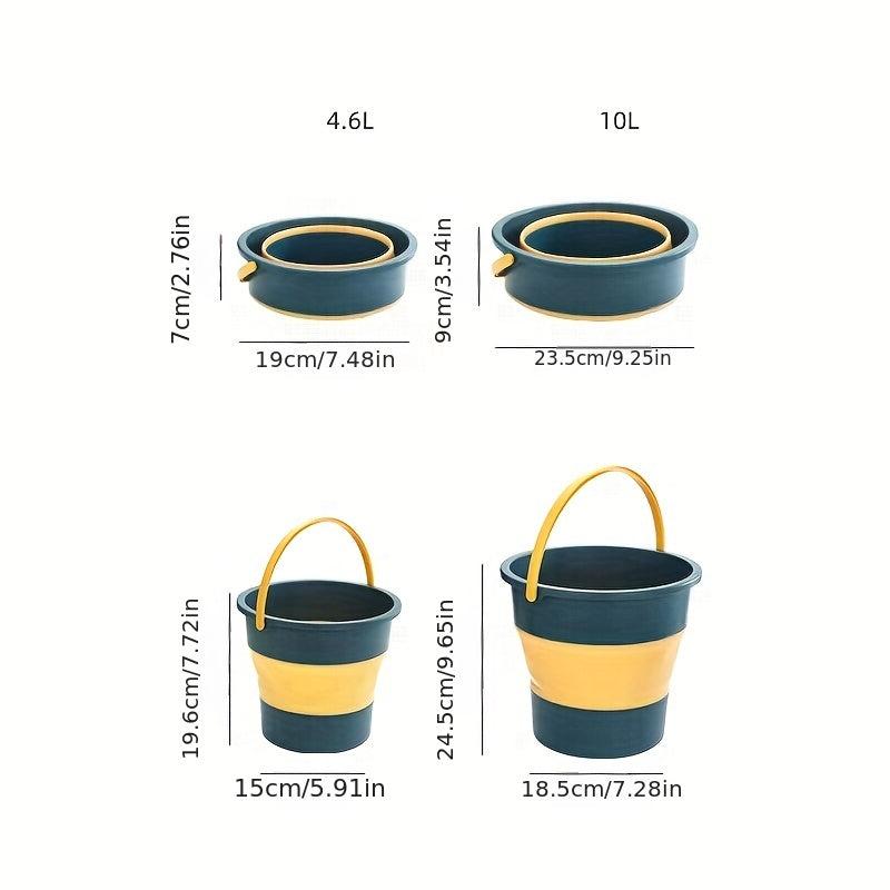 1pc Plastic Folding Bucket Household Convenient Multifunctional