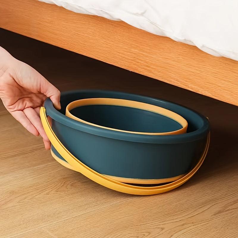 1pc Plastic Folding Bucket Household Convenient Multifunctional