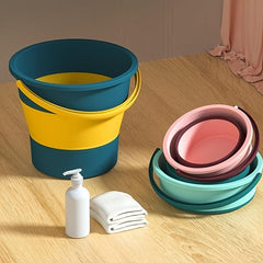 1pc Plastic Folding Bucket Household Convenient Multifunctional