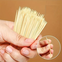 1000pcs Double-headed Bamboo Toothpicks Disposable Wooden Toothpicks