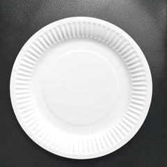 50pcs Disposable Round Paper Plate DIY Paper Dinner Plate