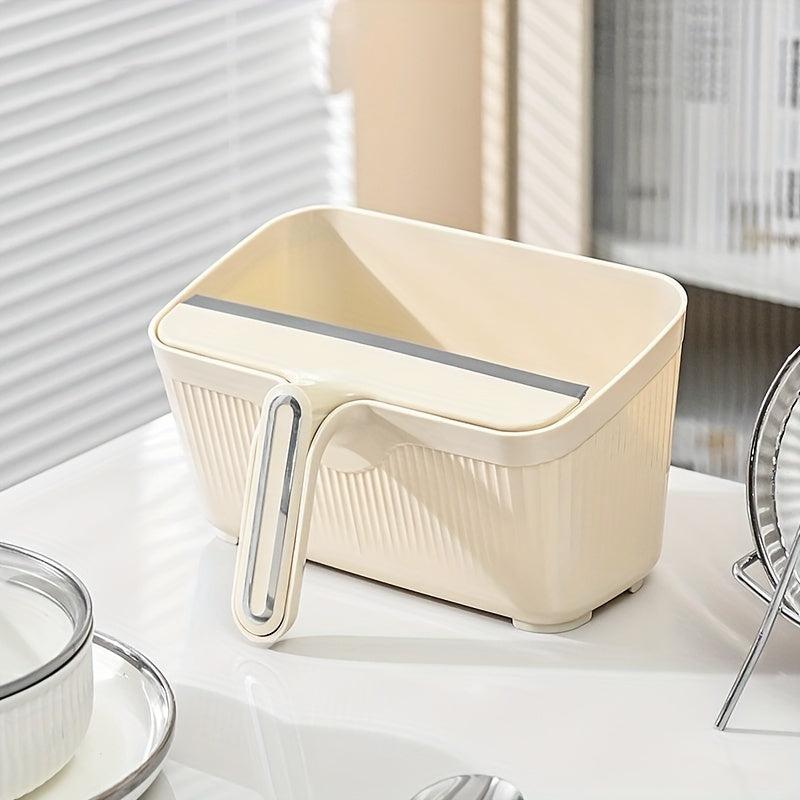 Glass Wiper Squeegee & Garbage Can Set - Multifunctional Desktop Cleaning