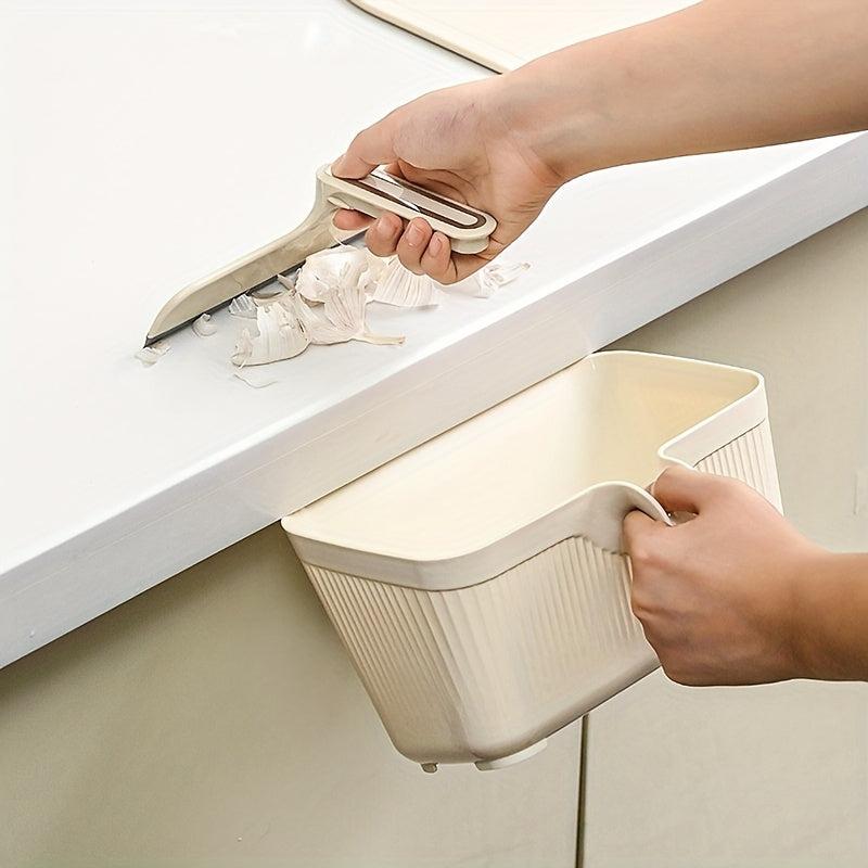 Glass Wiper Squeegee & Garbage Can Set - Multifunctional Desktop Cleaning