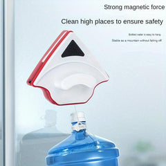 Household Magnetic Window Cleaner Double-sided Triangle Magnetic Glass Wiper
