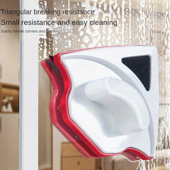 Household Magnetic Window Cleaner Double-sided Triangle Magnetic Glass Wiper