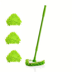Mini Mop Triangle Dust Brush Spin Scrubber Cordless Bathroom Scrubber