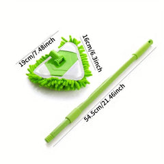 Mini Mop Triangle Dust Brush Spin Scrubber Cordless Bathroom Scrubber