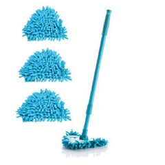 Mini Mop Triangle Dust Brush Spin Scrubber Cordless Bathroom Scrubber