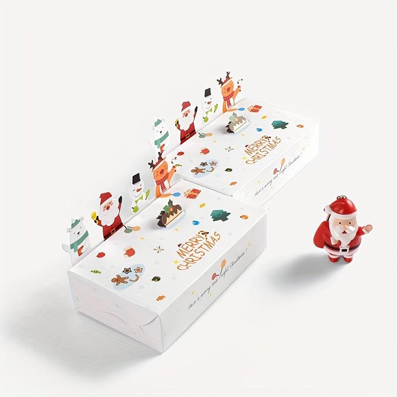 10pcs Christmas Paper Box Folding Candy Boxes Party Favors