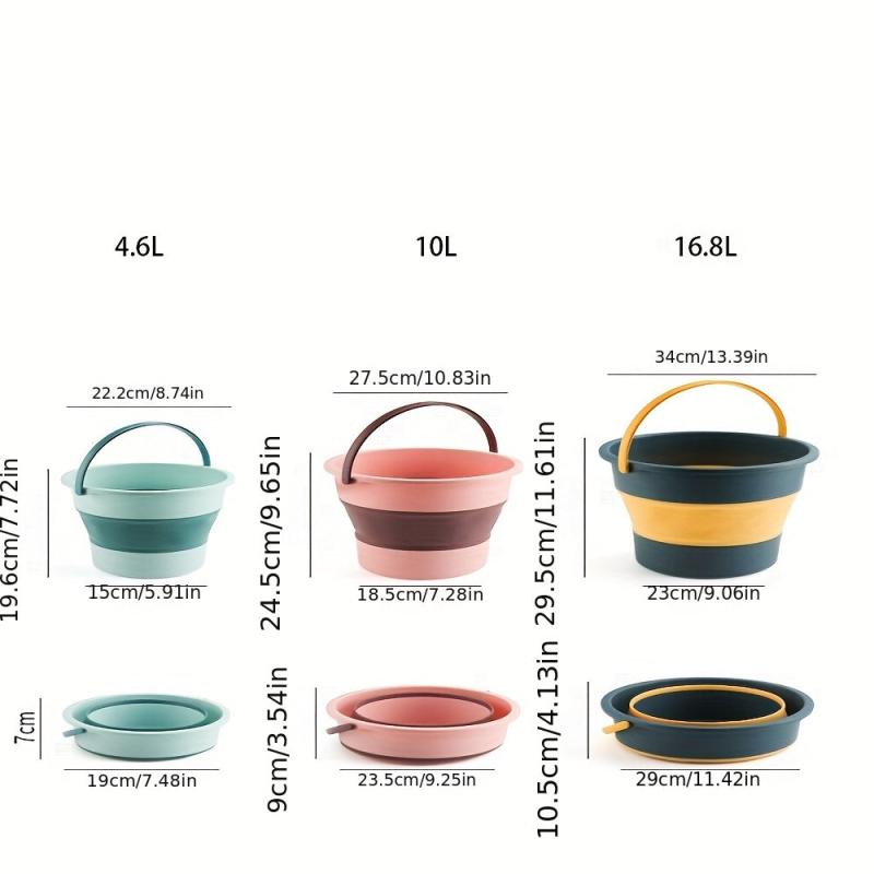 Portable Folding Bucket for Car Washing Household Outdoor Storage