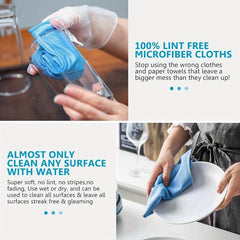10 Microfiber Cleaning Cloth Dishwashing Kitchen Bathroom Towel