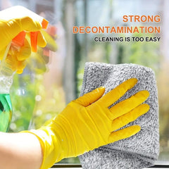 5pcs Bamboo Charcoal Fiber Dish Towel Kitchen Cleaning Cloths Water Absorbent